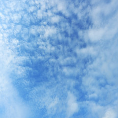 Obraz premium fluffy white cloud on clear blue sky