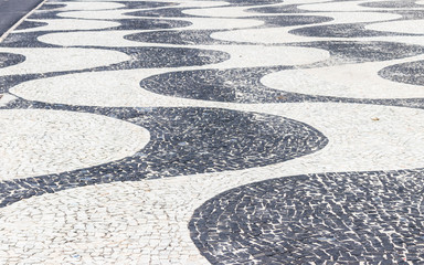 Copacabana beach sidewalk