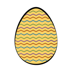 Isolated colored easter egg. Vector illustration design