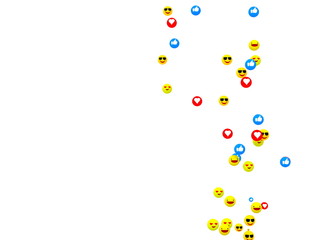 Social media ball icon on white backgound.