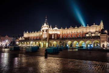 Fototapeta na wymiar Krakow Cloth Hall at night , Poland