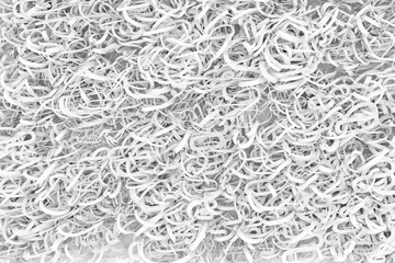 Gray or black and white b&w CGI composition, messy string, geometric for design texture, background. 3D render.