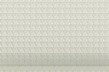 Fototapeta premium Gray or black and white b&w Abstract CGI composition, string mat geometric backdrop. Wallpaper for graphic design. 3D render.