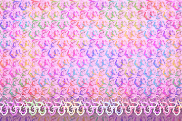 Abstract CGI composition, string mat geometric backdrop. Wallpaper for graphic design. 3D render.