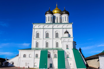 Trinity Cathedral. Located in the Pskov Krom or Kremlin. Pskov, Russia