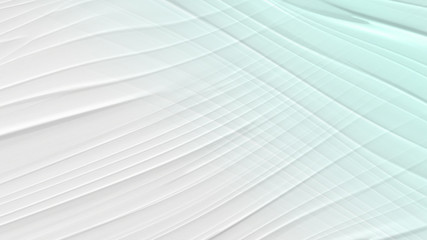 Obraz premium A wave pattern of white and blue. The background is turquoise with streaks and curved lines.