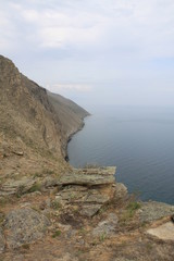 Fototapeta na wymiar rocks on lake Baikal