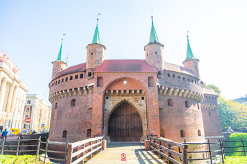 Fototapeta premium Krakow Barbican, Poland