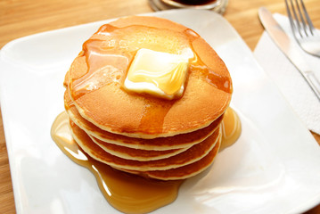 Sweet Buttery Pancake Breakfast