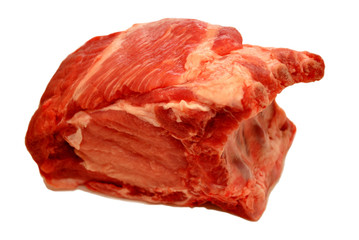 Pork Rib Roast Isolated Over White