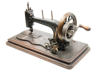 Classic vintage style manual sewing machine
