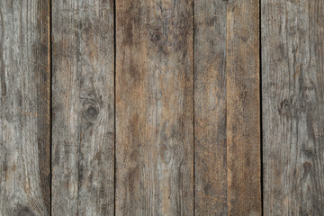 Naklejka premium Texture of wooden surface as background, top view