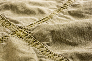 clothing items washed cotton fabric texture with seams