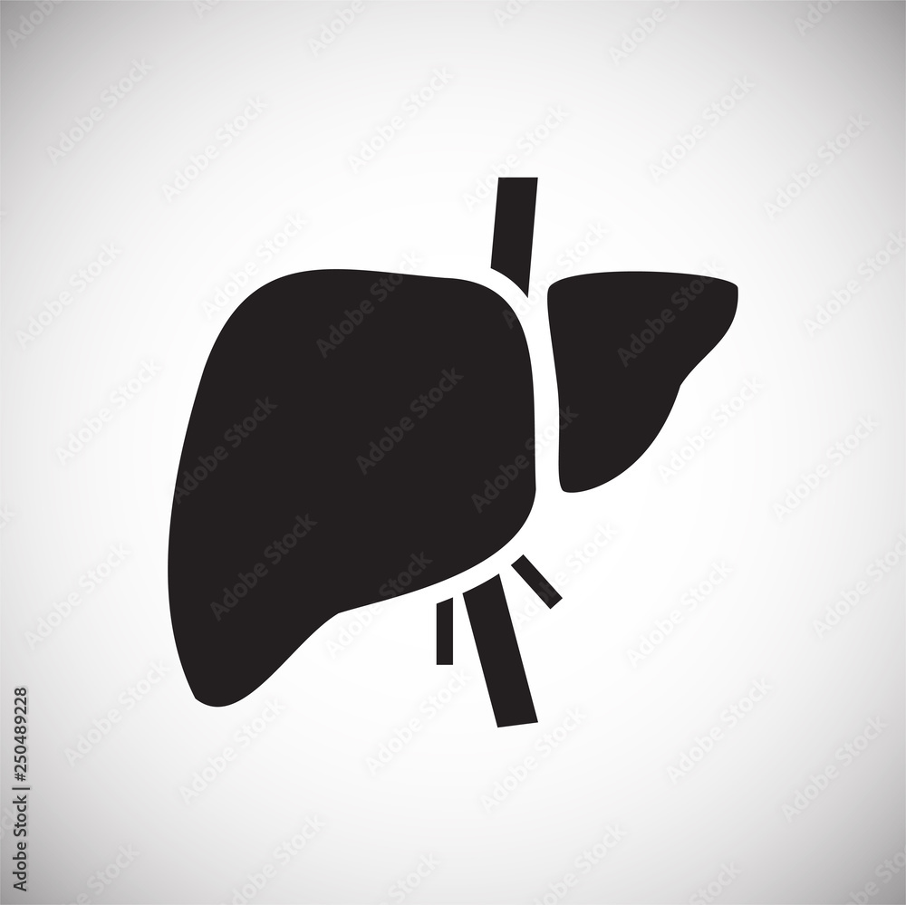 Poster liver icon on white background for graphic and web design, modern simple vector sign. internet conce