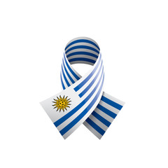 Uruguay flag, vector illustration on a white background.