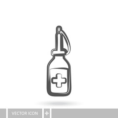 Medical bank icon in linear design style. The concept of health.