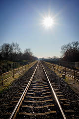 Fototapeta premium railway in the countryside