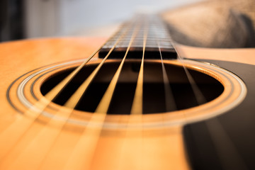 Fototapeta premium Acoustic guitar body