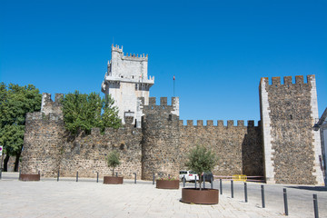 Fototapeta na wymiar Old defensive castle tower in Beja, Portugal
