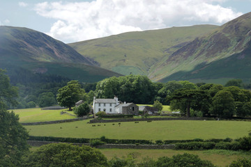 white house in the English lake district
