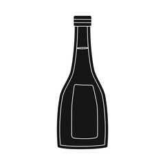 Isolated object of sauce  and soy logo. Collection of sauce  and vodka stock symbol for web.