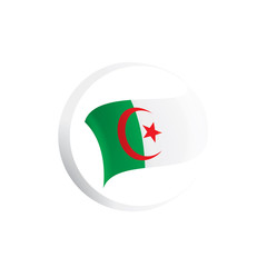 Algeria flag, vector illustration on a white background