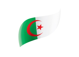 Algeria flag, vector illustration on a white background