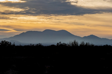 Sunrise over the Sonoran Desert in Arizona