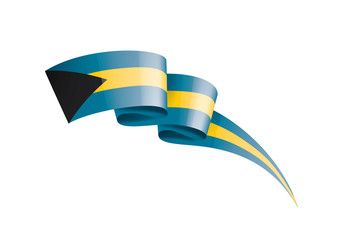Bahamas flag, vector illustration on a white background