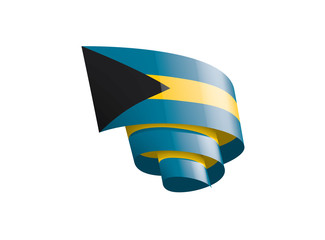 Bahamas flag, vector illustration on a white background