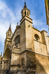 Fototapeta premium Basilica Santa Maria church in Vilafranca del Penedes, Catalonia, Spain