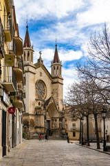 Basilica Santa Maria church in Vilafranca del Penedes, Catalonia, Spain