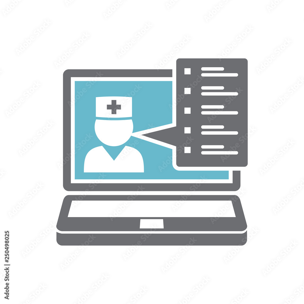 Poster Check up icon on white background for graphic and web design, Modern simple vector sign. Internet concept. Trendy symbol for website design web button or mobile app
