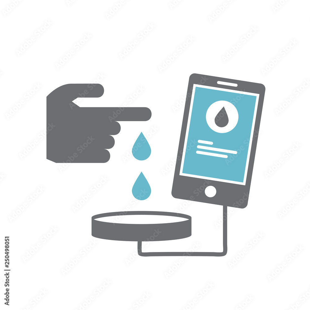 Poster check up icon on white background for graphic and web design, modern simple vector sign. internet co