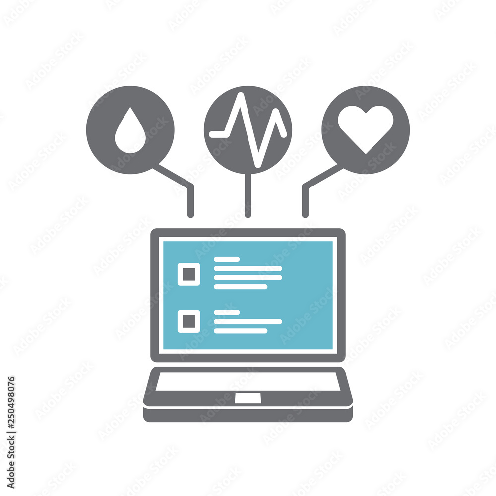 Poster check up icon on white background for graphic and web design, modern simple vector sign. internet co