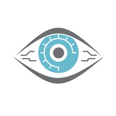 Vision check up icon on white background for graphic and web design, Modern simple vector sign. Internet concept. Trendy symbol for website design web button or mobile app