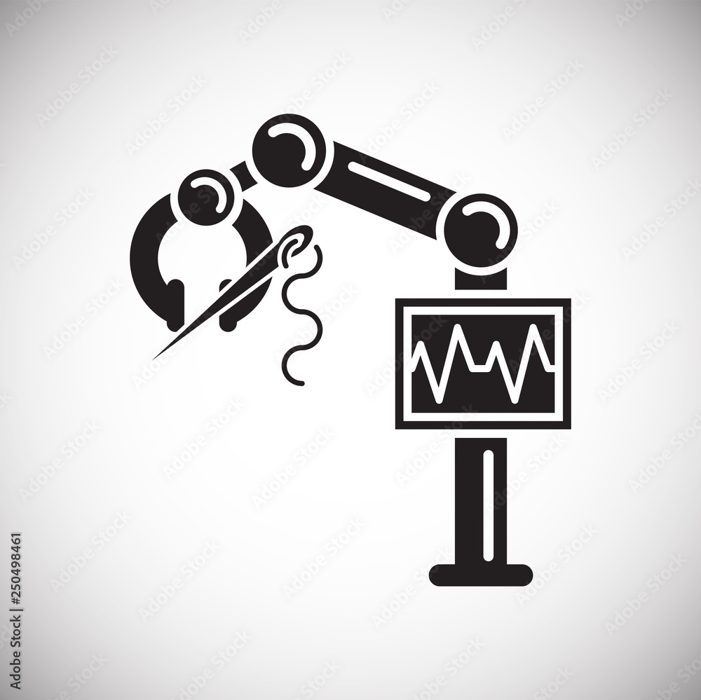 Poster future surgery icon on white background for graphic and web design, modern simple vector sign. inter