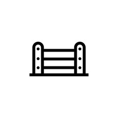 Fence icon vector. Fence vector design. sign design. flat style. Vector EPS 10