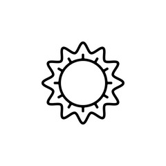 Sun icon vector. Sun vector design. sign design. flat style. Vector EPS 10