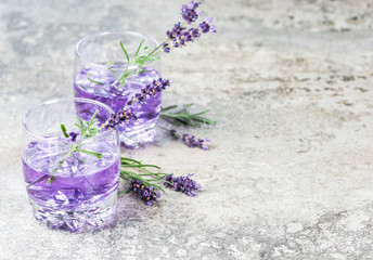 Lavender flower drink Summer tonik lemonade