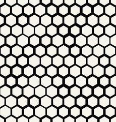 hexagon halftone seamless minimal design pattern, geometric background print texture