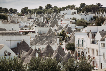 Traditional trulli houses in Arbelobello, Puglia, Italy