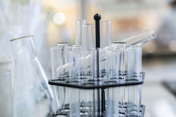 chemical equipment in the scientific laboratory