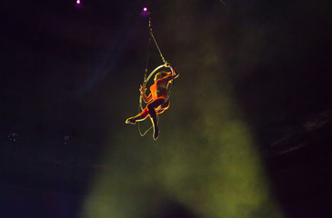 air circus performances in the circus