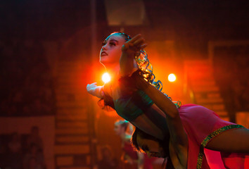 air circus performances in the circus
