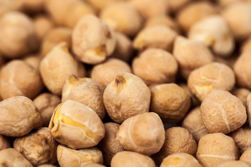 healthy food. chickpeas background. chickpeas texture. macro