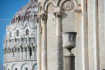 Pisa Leaning Tower and Cathedral Duomo in Italy