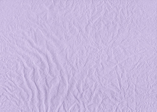 Creased Tissue Paper Light-Purple Texture Background Stock Photo