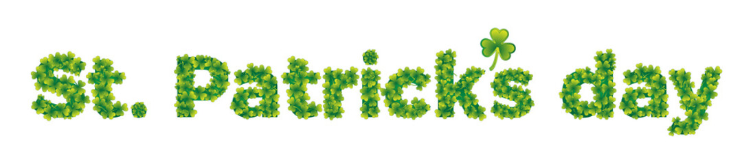 St. Patrick's Day banner. Happy Saint Patrick´s Day vector illustration