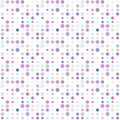Seamless abstract pattern background with a variety of colored circles.
